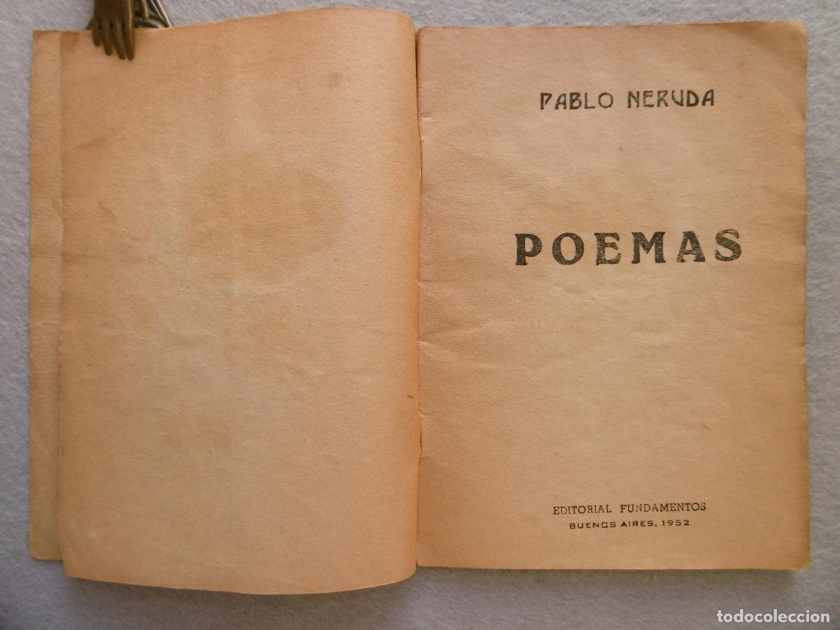 Libros: POEMAS. 1&ordf; edici&oacute;n. - NERUDA, PABLO. - Foto 4