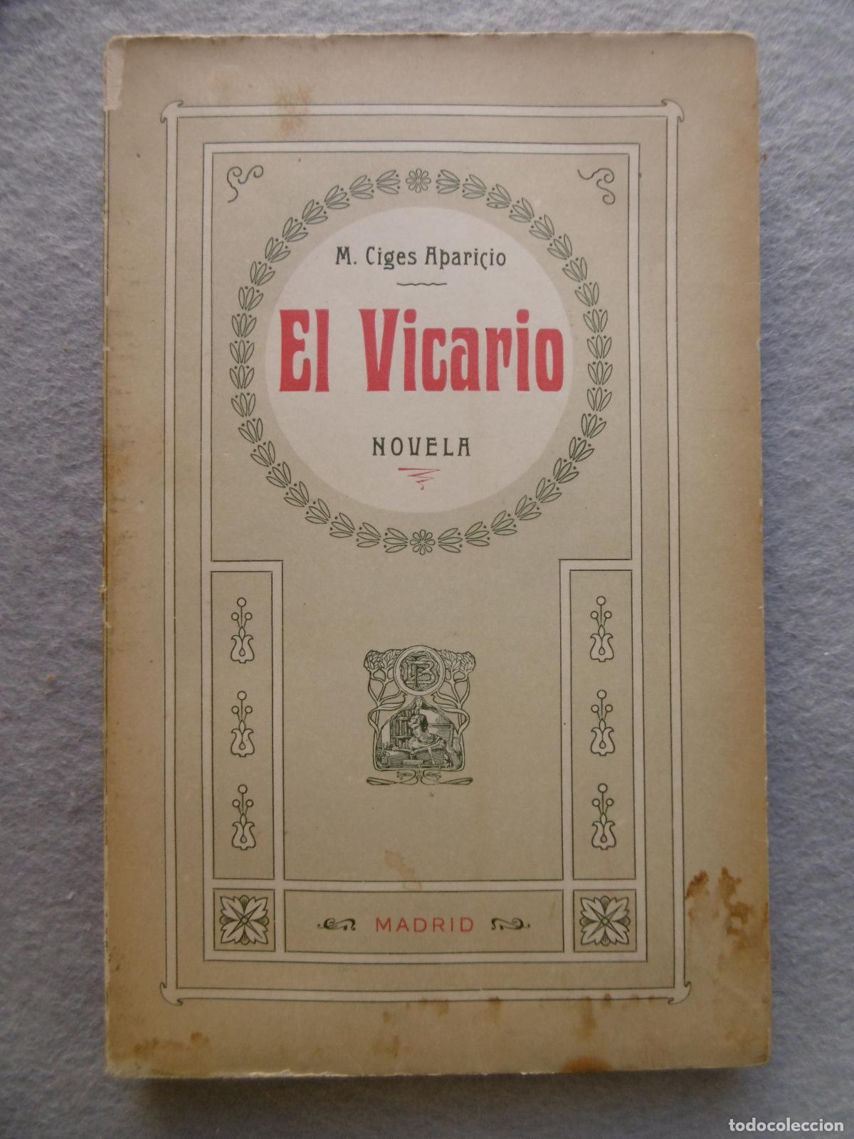 Libros: EL VICARIO. Novela. - CIGES APARICIO, M. - Foto 2