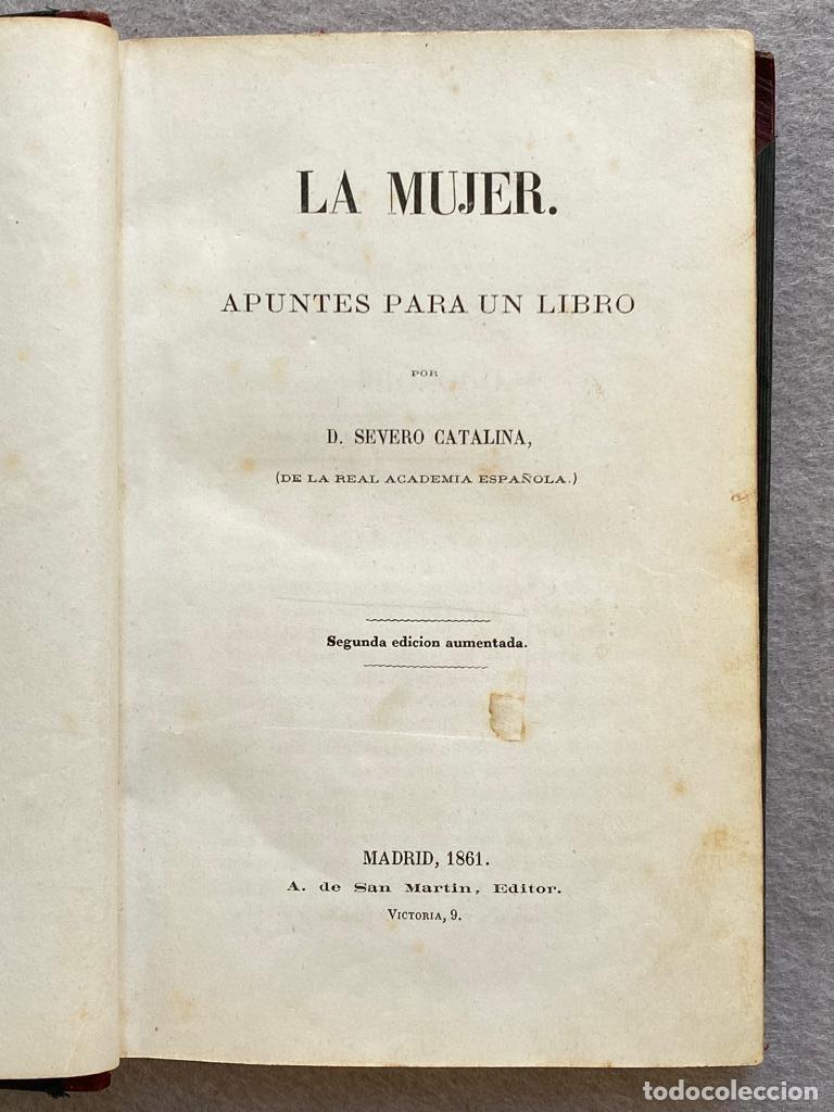 Libros: LA MUJER. APUNTES PARA UN LIBRO. - CATALINA, SEVERO. - Foto 5