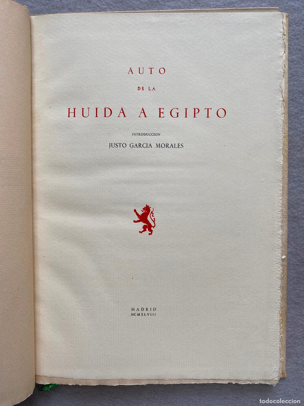 Libros: AUTO DE LA HUIDA A EGIPTO. - Foto 7