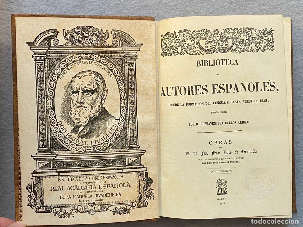 Libros: OBRAS. 3 tomos. - GRANADA, FRAY LUIS. - Foto 5
