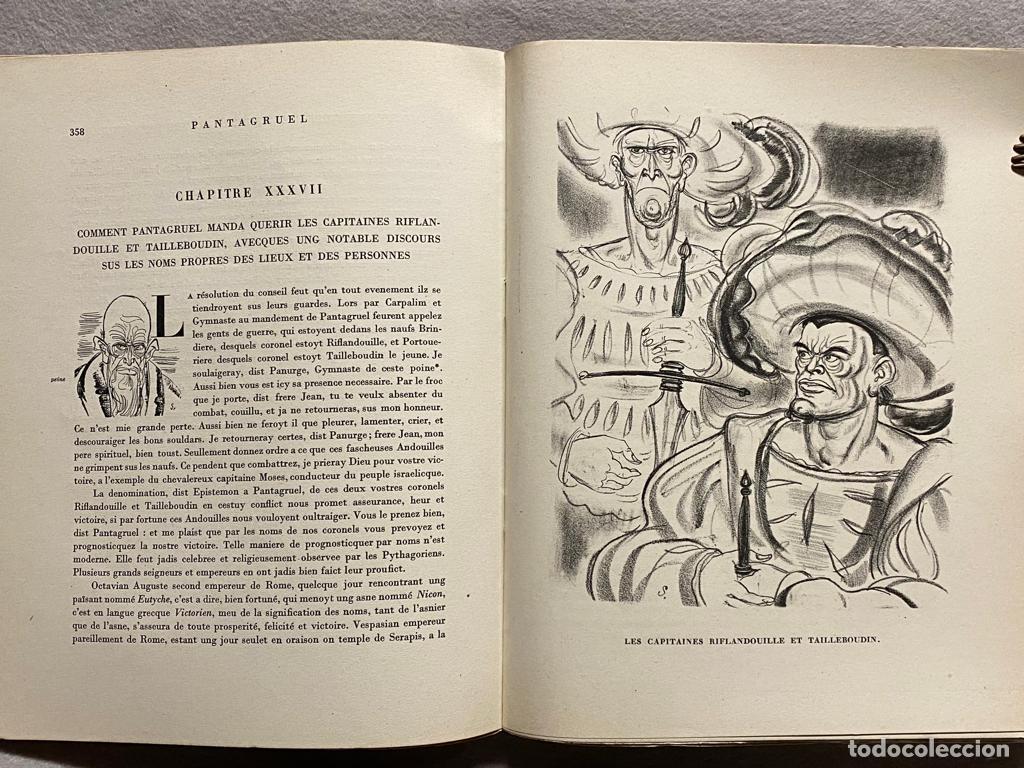 Libros: PANTAGRUEL. Lithographies de Schem. 2 vol. - RABELAIS. - Foto 11