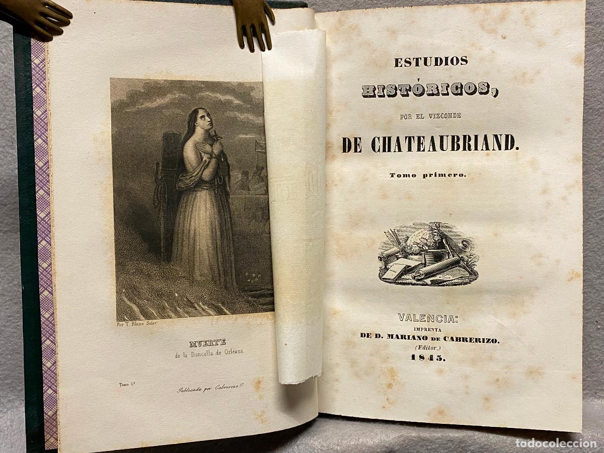 Libros: ESTUDIOS HISTORICOS. - CHATEAUBRIAND. - Foto 2