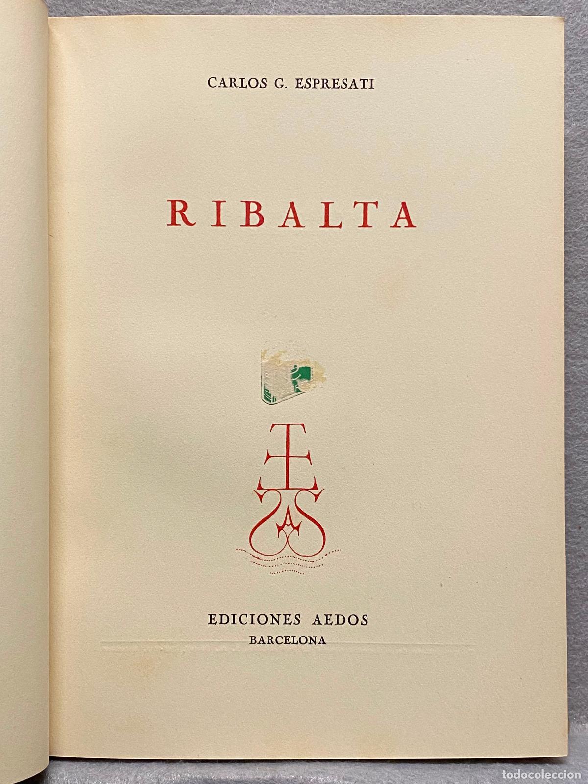 Libros: RIBALTA. - ESPRESATI, CARLOS G. - Foto 2