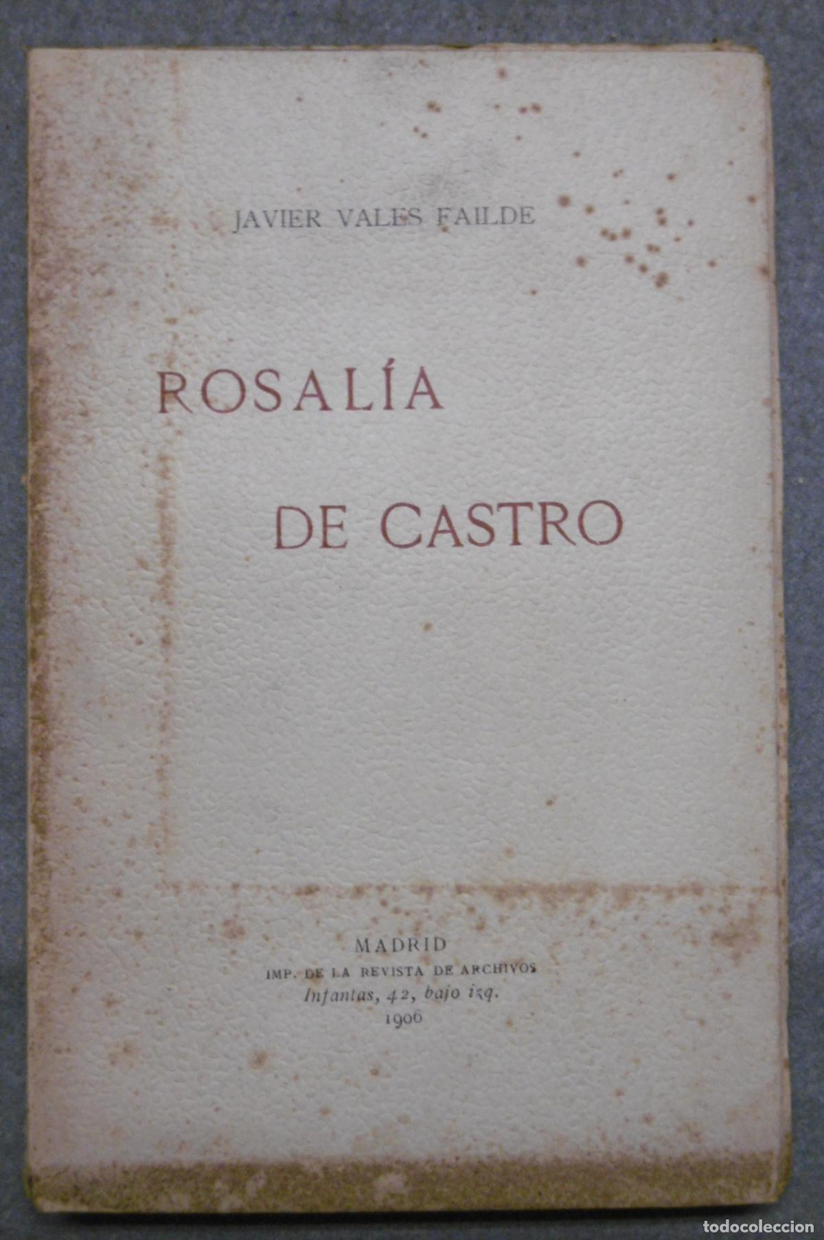 Libros: ROSALIA DE CASTRO. - VALES FAILDE, JAVIER. - Foto 7