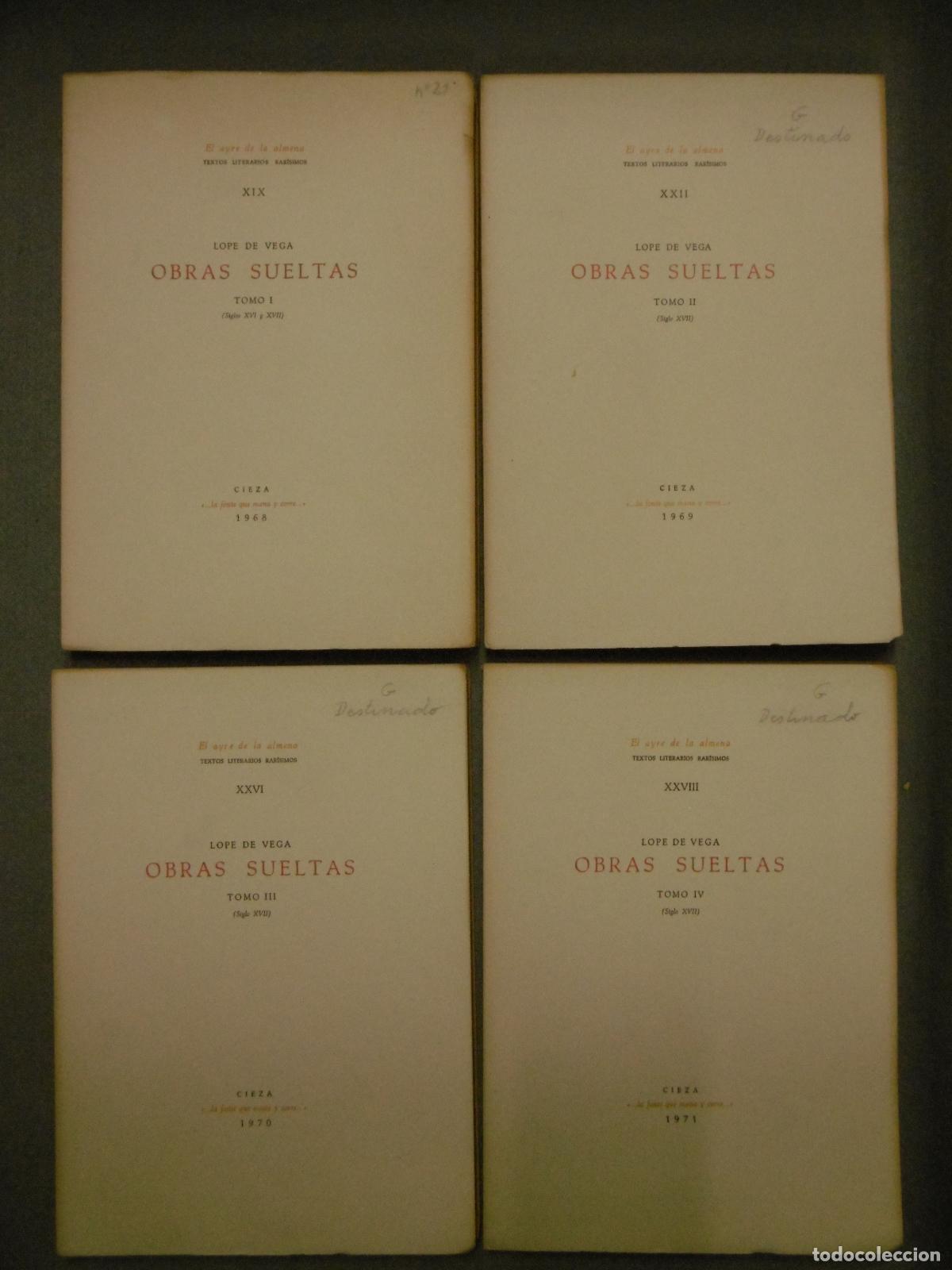 Libros: OBRAS SUELTAS. 4 VOL. - LOPE DE VEGA. - Foto 2