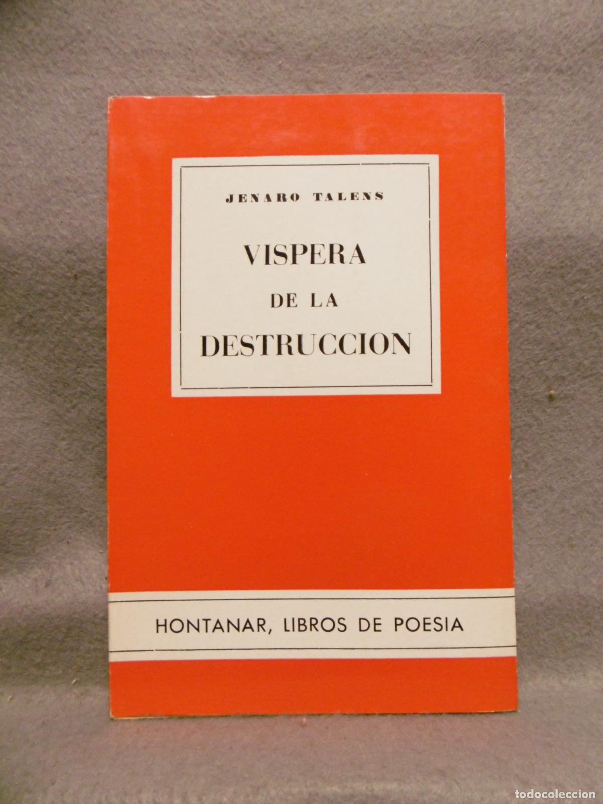 Libros: V&Iacute;SPERA DE LA DESTRUCCI&Oacute;N. - TAL&Eacute;NS, JENARO. - Foto 1