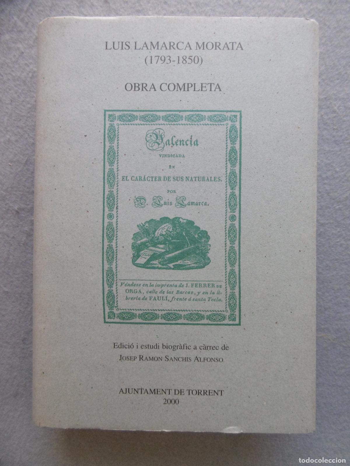 Libros: OBRA COMPLETA. - LAMARCA MORATA, LUIS. - Foto 1
