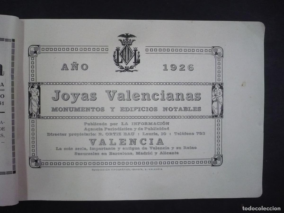 Libros: JOYAS VALENCIANAS. MONUMENTOS Y EDIFICIOS NOTABLES. 1926. - Foto 6