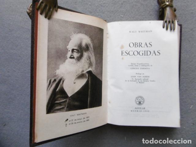 Libros: OBRAS ESCOGIDAS. Colecci&oacute;n Joya. - WHITMAN, WALT. - Foto 2