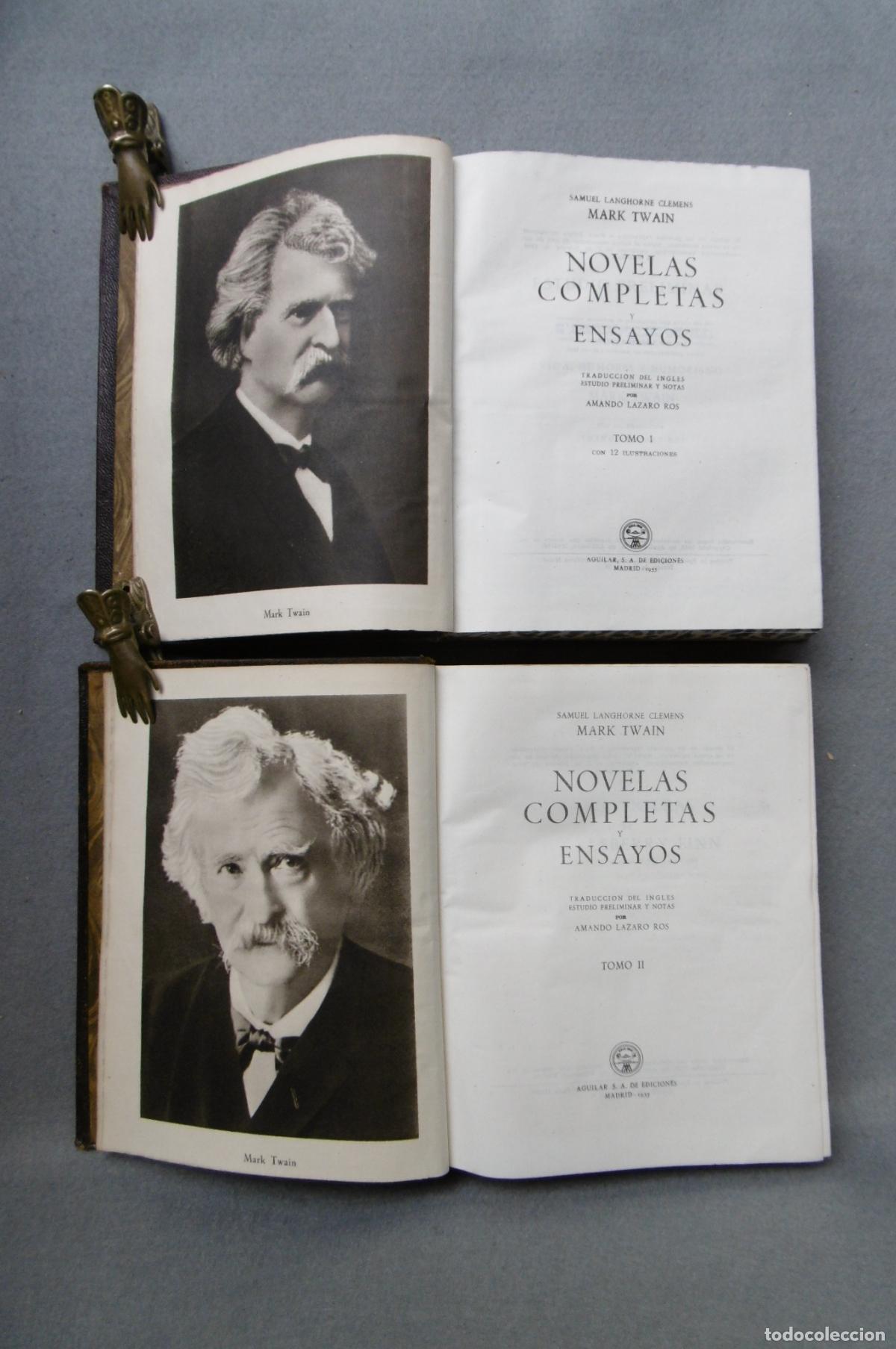 Libros: NOVELAS COMPLETAS Y ENSAYOS. Tomos I y II. - TWAIN, MARK. - Foto 5