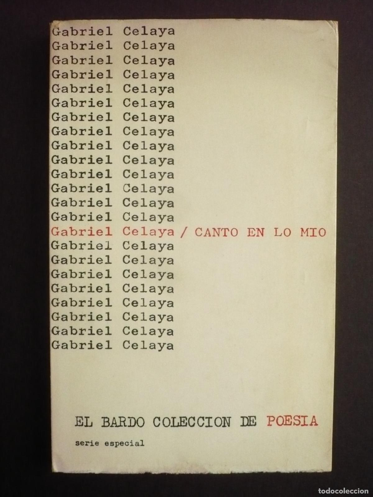 Libros: CANTO EN LO MIO. - CELAYA, GABRIEL. - Foto 2