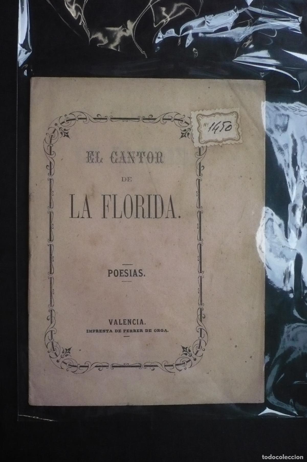 Libros: EL CANTOR DE LA FLORIDA. POES&Iacute;AS. - Foto 3