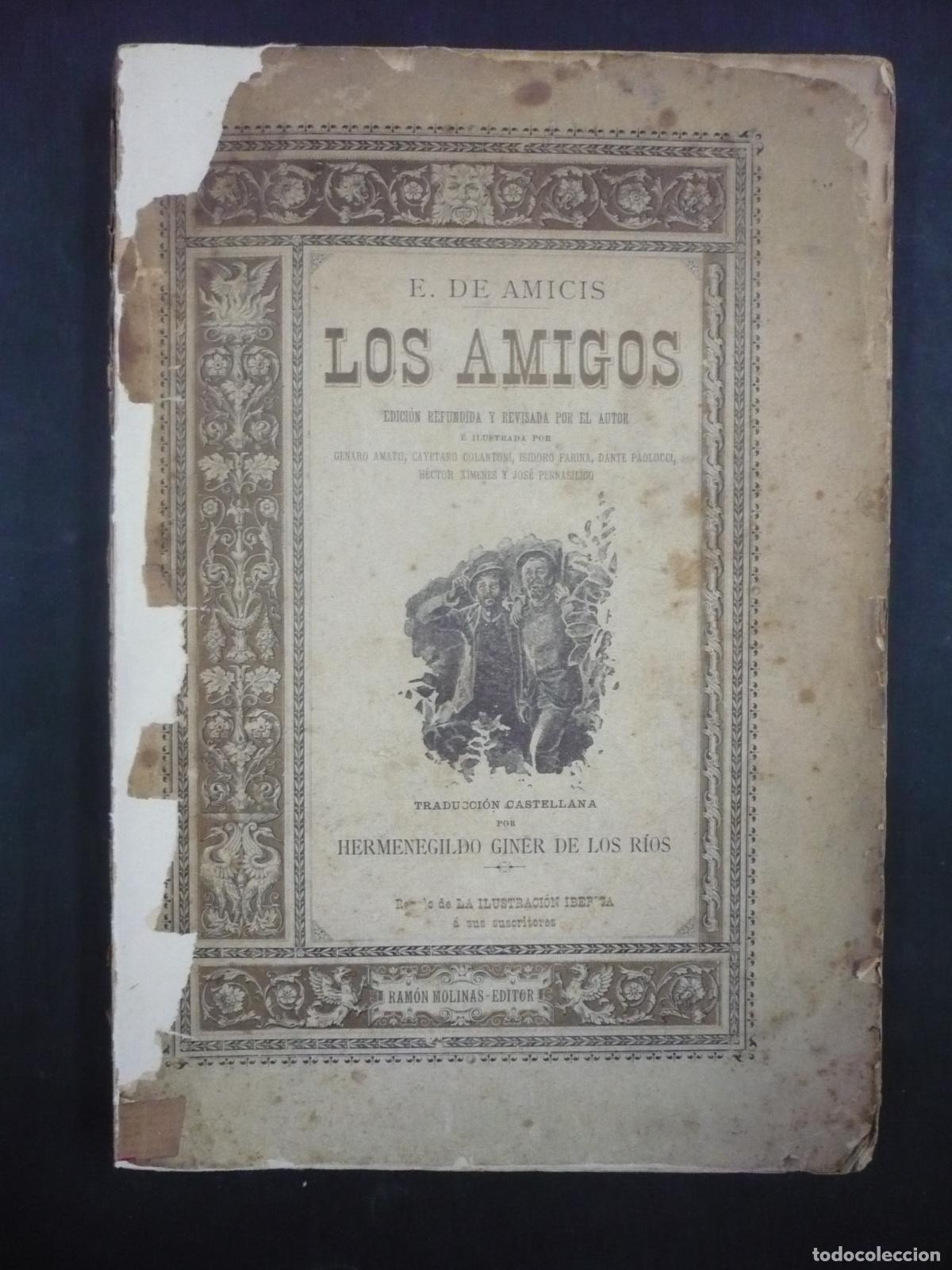 Libros: LOS AMIGOS. - AMICIS, E. DE. - Foto 6