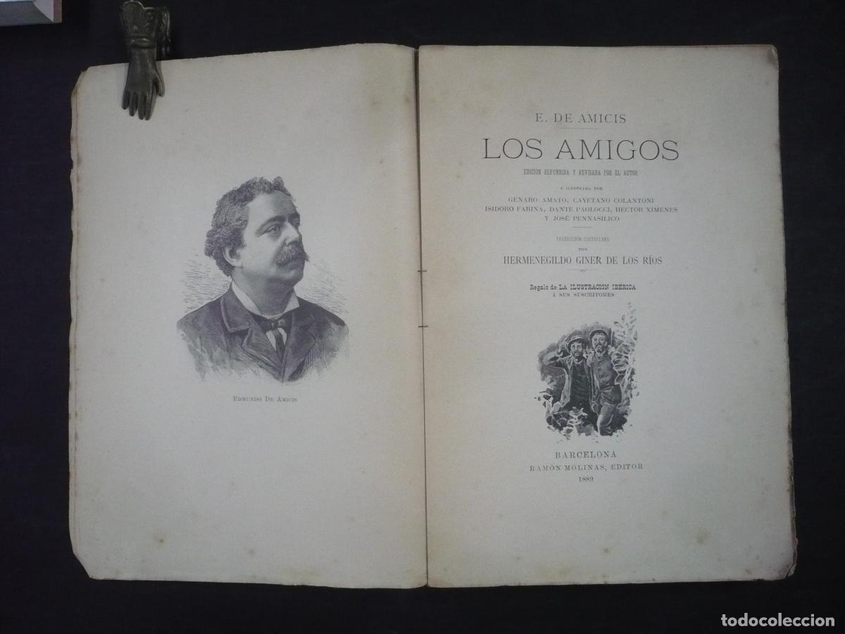 Libros: LOS AMIGOS. - AMICIS, E. DE. - Foto 7