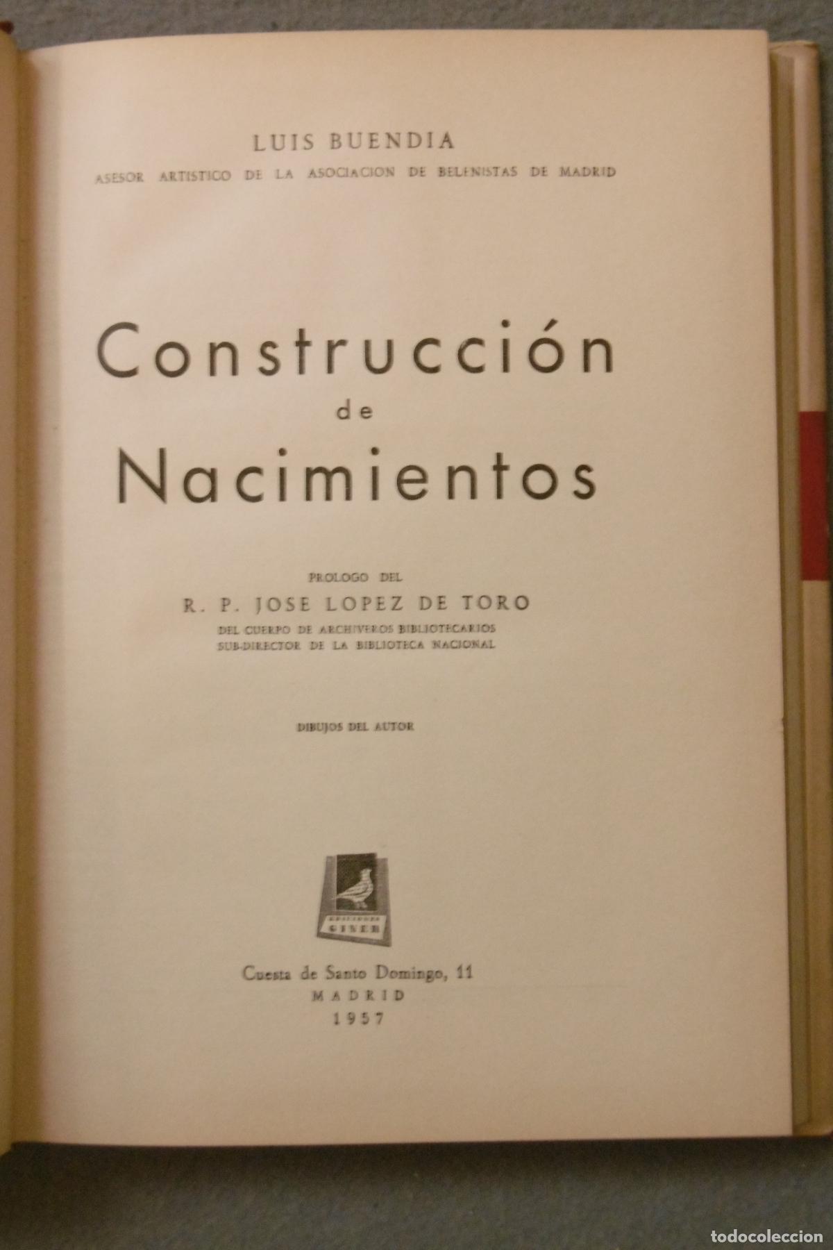 Libros: CONSTRUCCI&Oacute;N DE NACIMIENTOS. - BUEND&Iacute;A, LUIS. - Foto 2