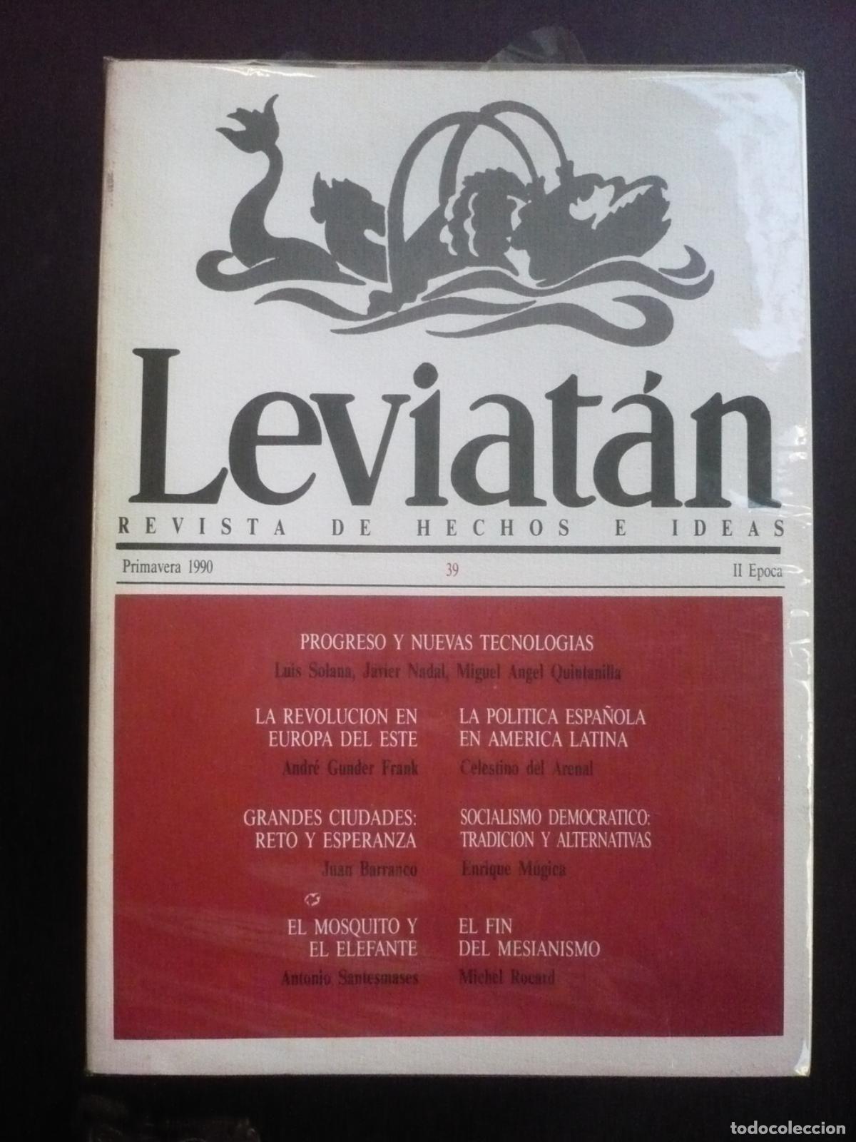 Libros: LEVIATAN. Revista de hechos e ideas.II &eacute;poca. 14 nrs. - Foto 2