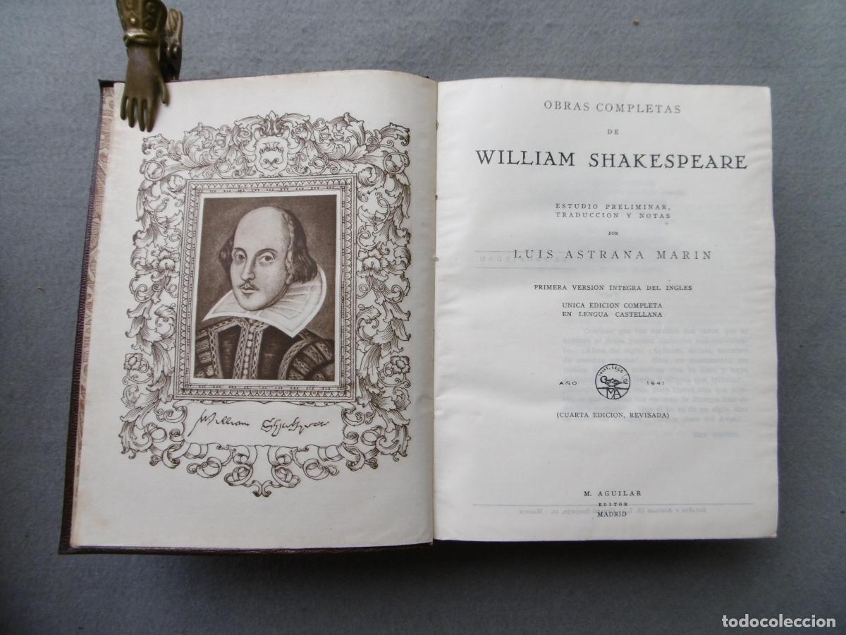 Libros: OBRAS COMPLETAS. - SHAKESPEARE, WILLIAM. - Foto 1