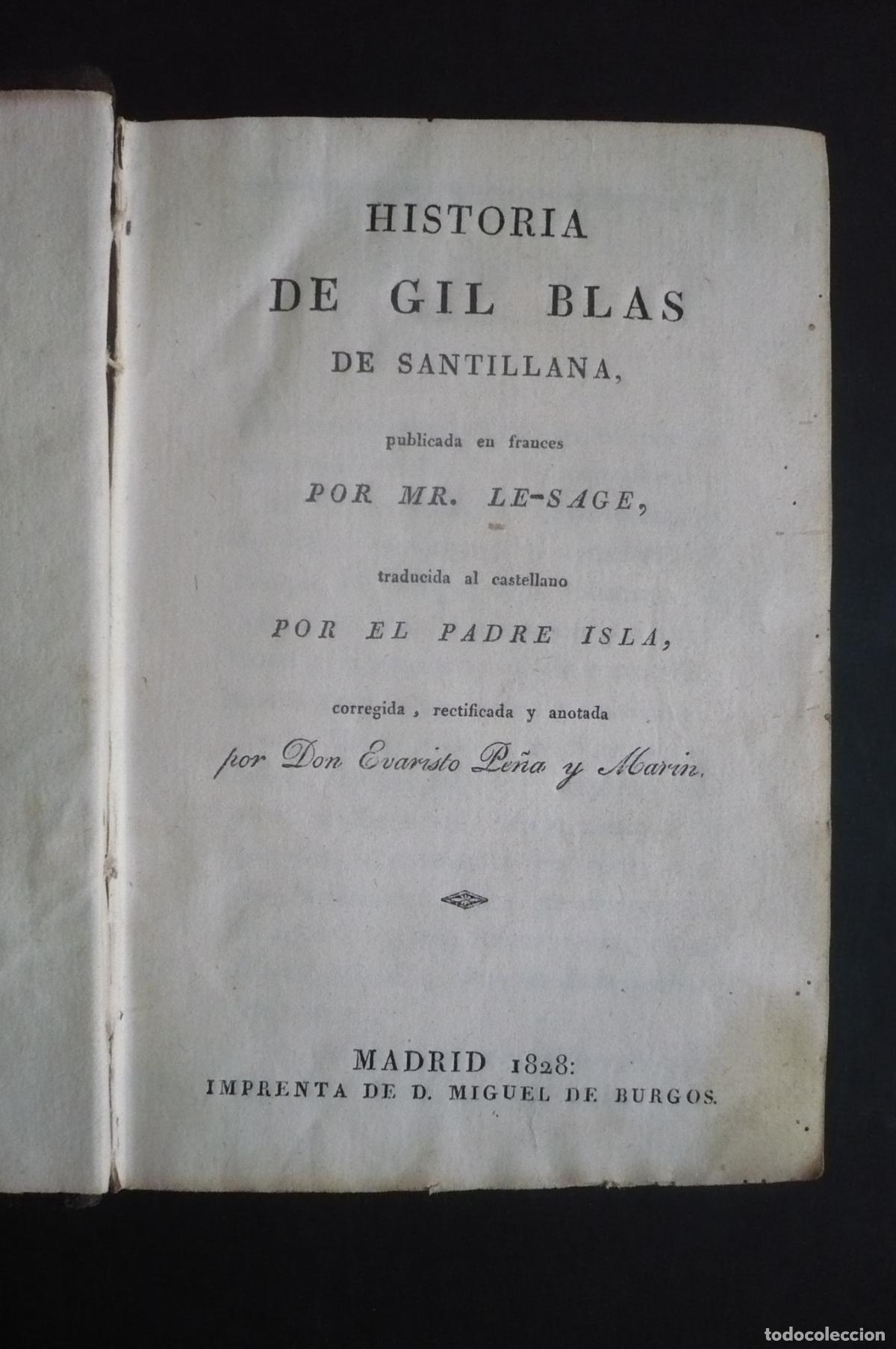 Libros: HISTORIA DE GIL BLAS DE SANTILLANA. - LE-SAGE, MR. - Foto 6