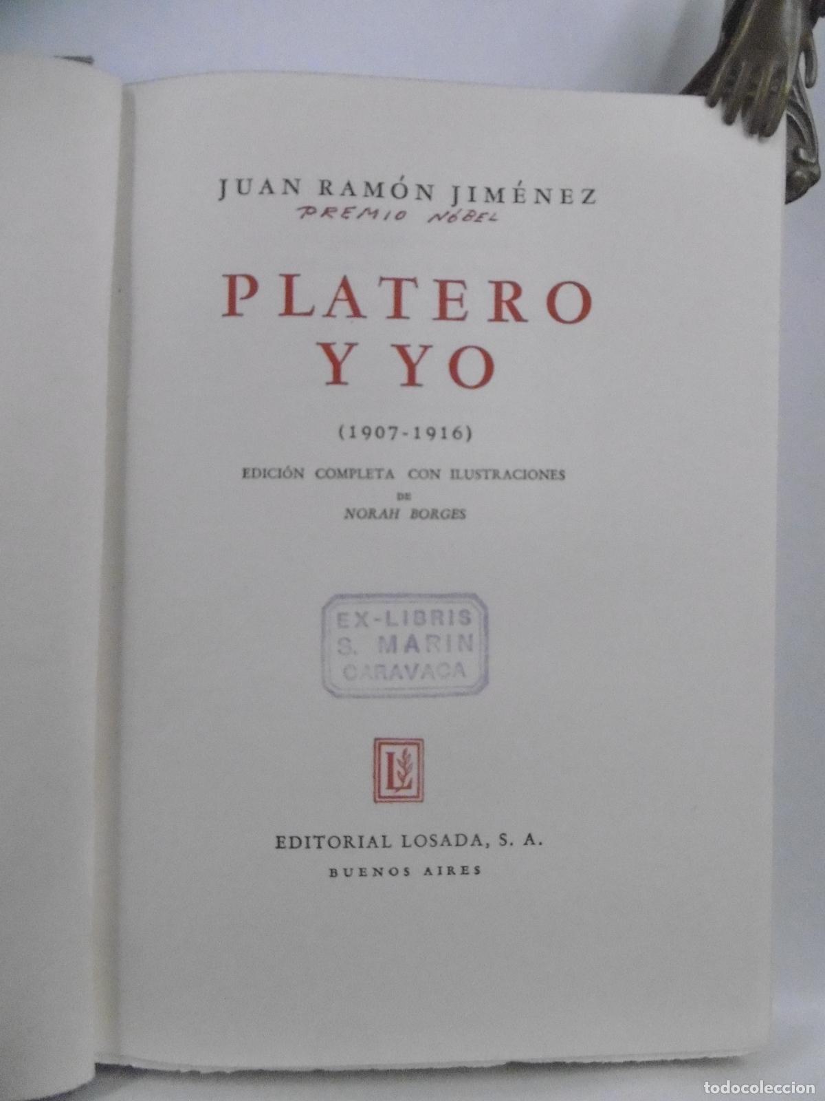 Libros: PLATERO Y YO. - JIM&Eacute;NEZ, JUAN RAM&Oacute;N. - Foto 13