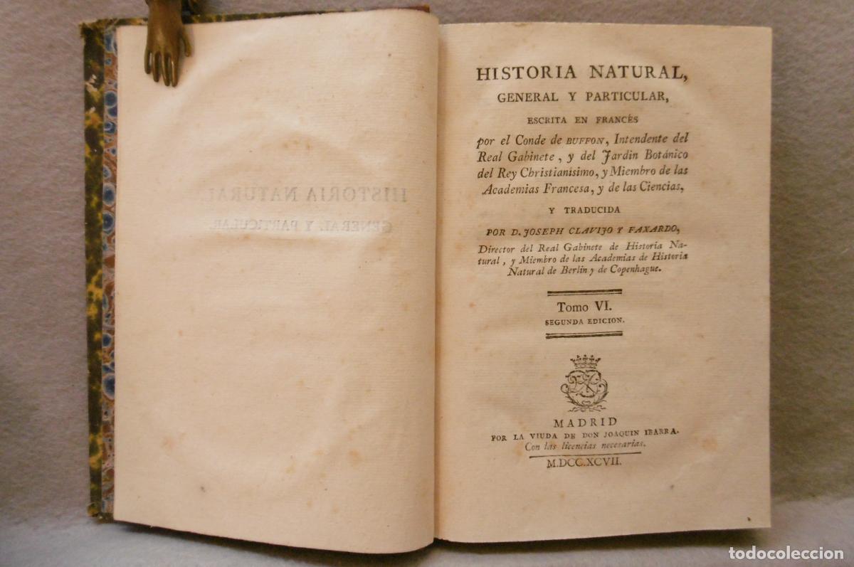Libros: HISTORIA NATURAL GENERAL Y PARTICULAR. Tomo VI. Historia Natural del Hombre. Adici&oacute;n del Autor sobre