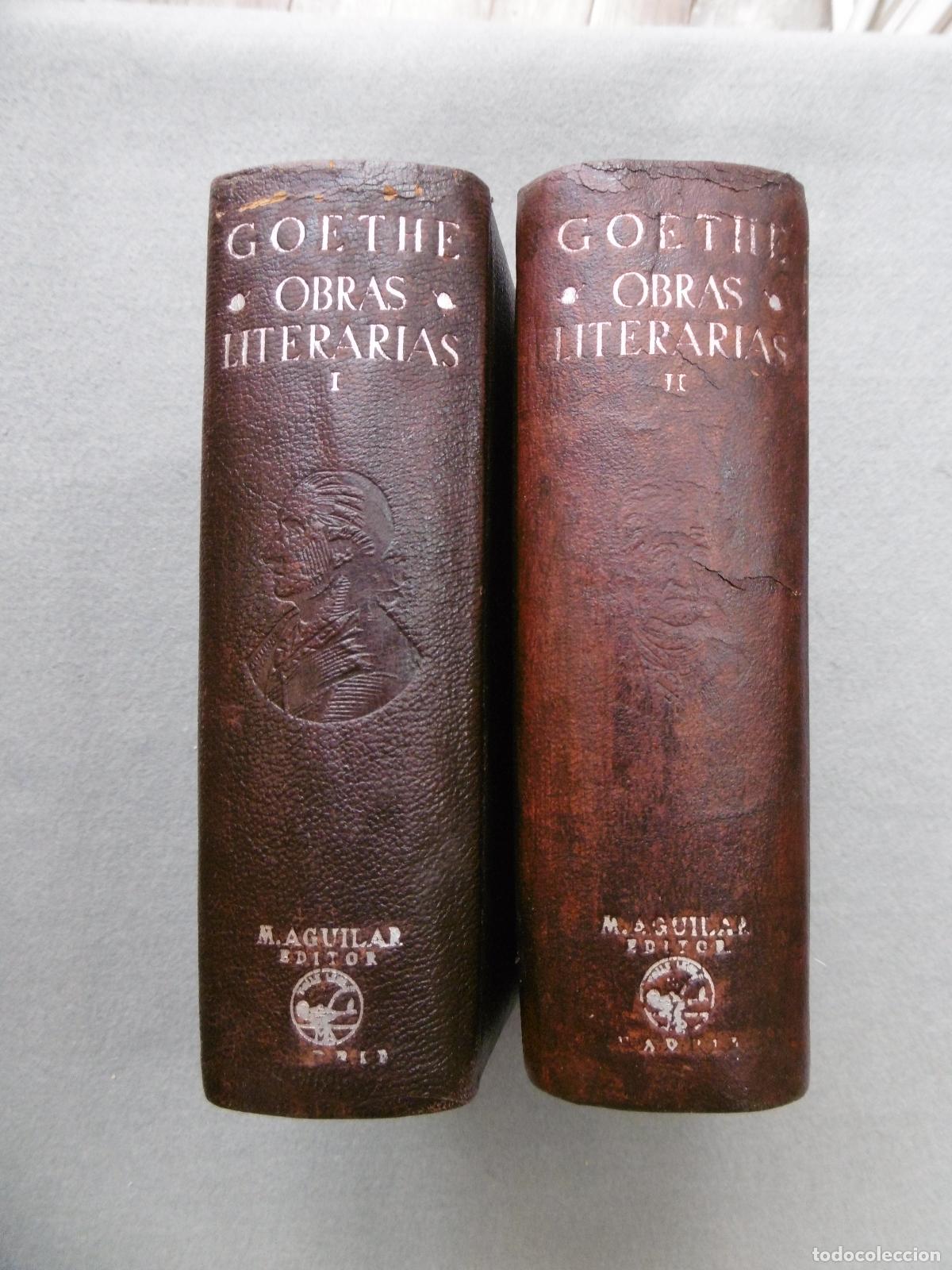 Libros: OBRAS LITERARIAS. Tomos I y II. - GOETHE, J. W. - Foto 8