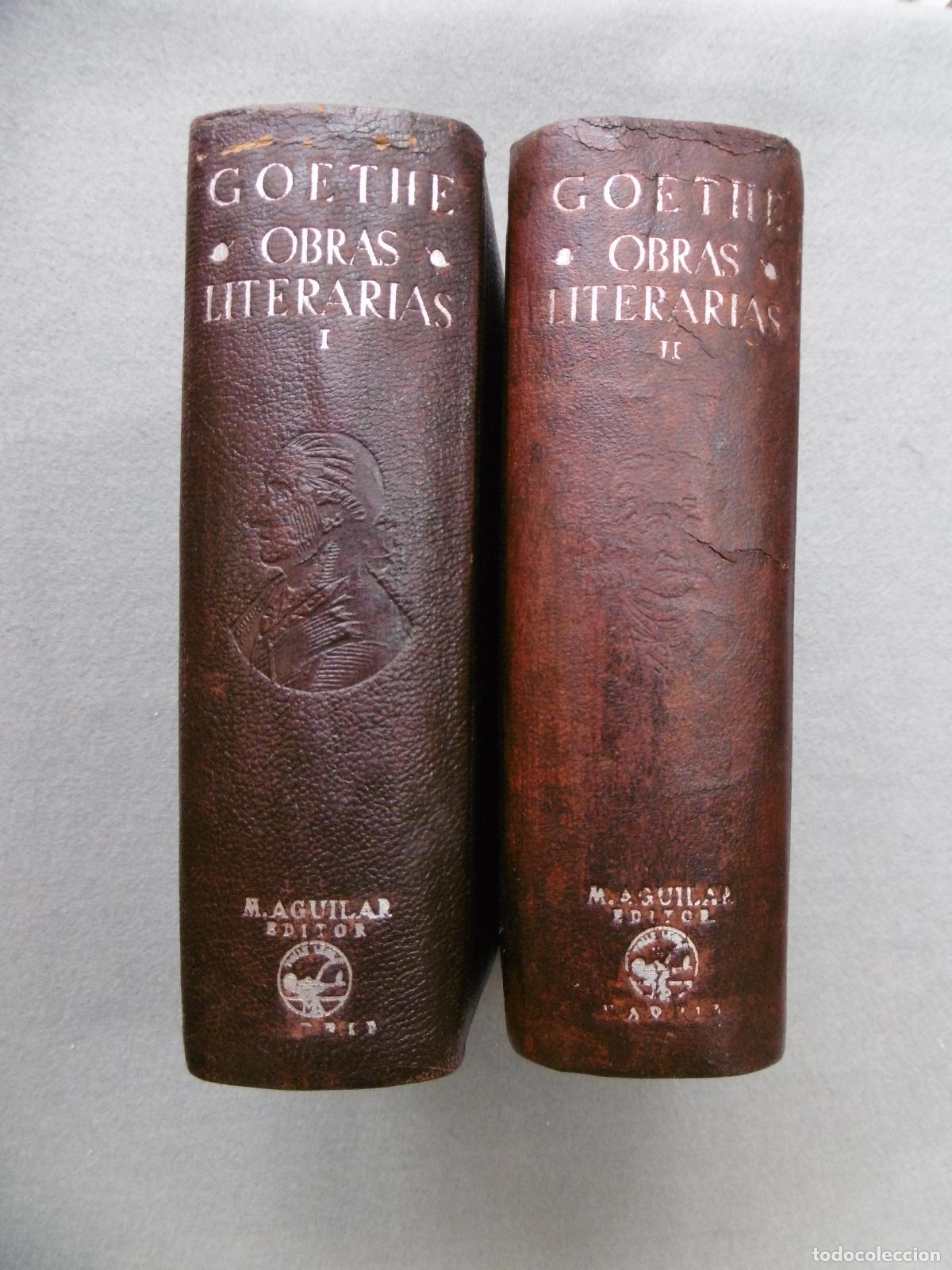 Libros: OBRAS LITERARIAS. Tomos I y II. - GOETHE, J. W. - Foto 12