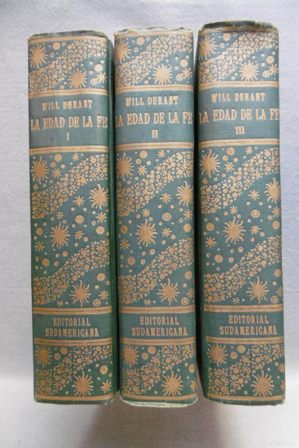 Libros: LA EDAD DE LA FE. Tomos I, II y III. - DURANT, WILL. - Foto 1