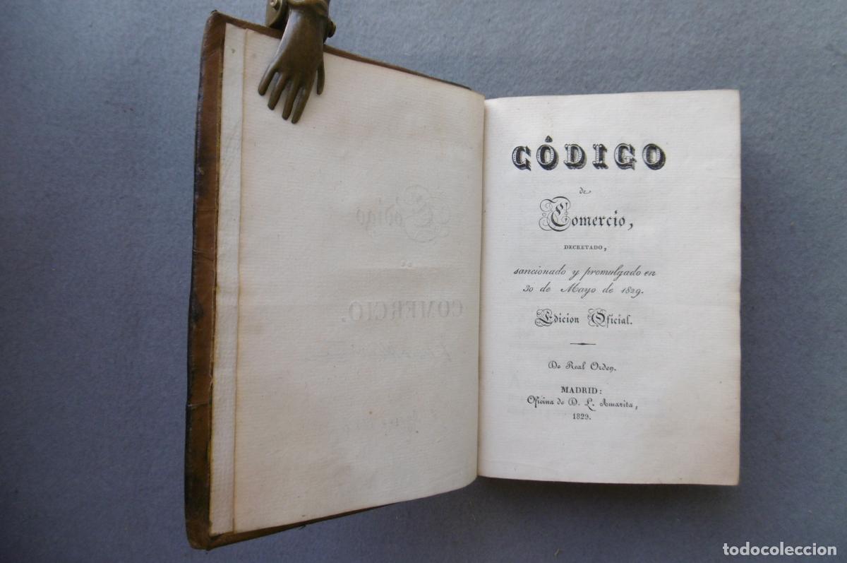 Libros: C&Oacute;DIGO DE COMERCIO , decretado, sancionado y promulgado en 30 de Mayo de 1829. Edici&oacute;n Oficial. - Foto 9