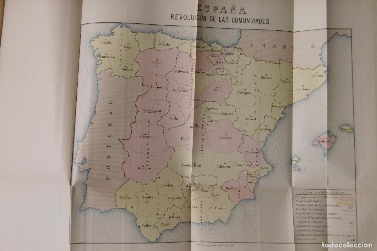 Libros: HISTORIA CR&Iacute;TICA Y DOCUMENTADA DE LAS COMUNIDADES DE CASTILLA. - DANVILA, MANUEL. - Foto 4