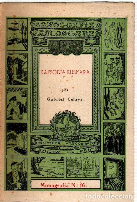 Libros: Rapsodia euskara - Celaya, Gabriel - Foto 1