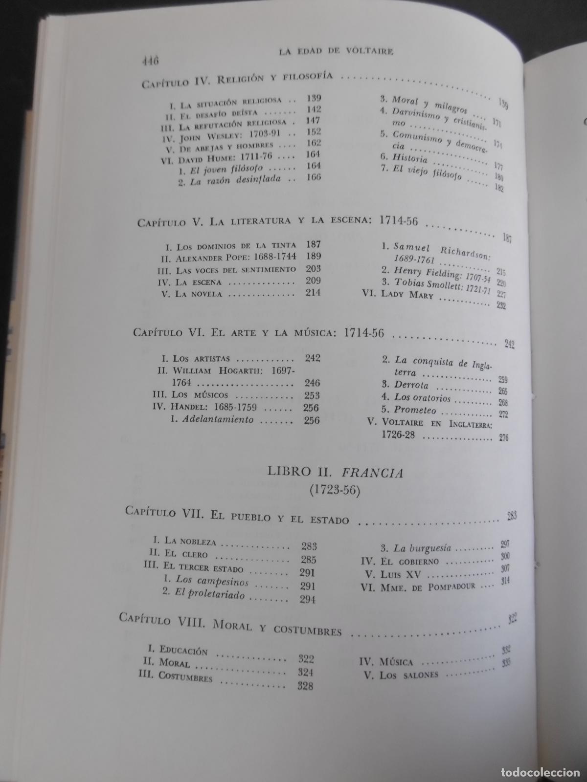 Libros: LA EDAD DE VOLTAIRE. - DURANT, WILL; DURANT, ARIEL. - Foto 14