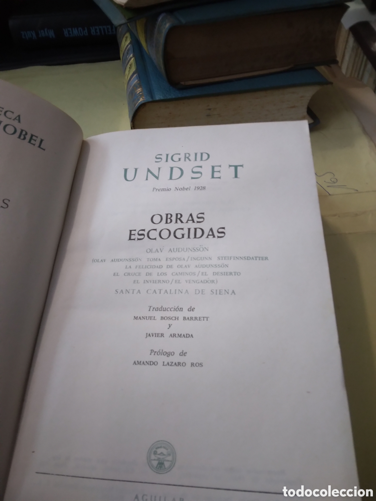 Libros: Sigrid Undset, Obras escogidas. AGUILAR - Foto 2