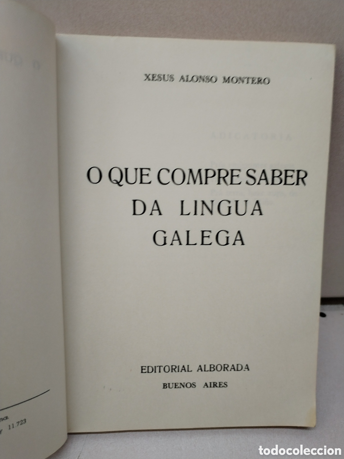 Libros: O QUE COMPRE SABER DA LINGUA GALEGA - XESUS ALONSO MONTERO - Foto 2