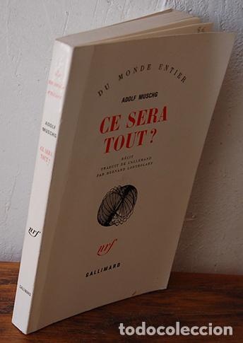 Libros: CE SERA TOUT? - ADOLF MUSCHG - Foto 1