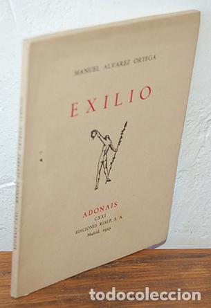 Libros: EXILIO - MANUEL &Aacute;LVAREZ ORTEGA - Foto 1