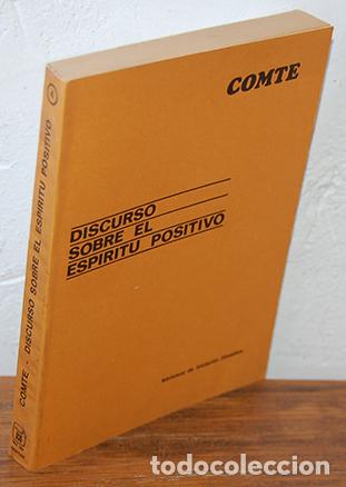 Libros: DISCURSO SOBRE EL ESP&Iacute;RITU POSITIVO - AUGUSTO COMTE - Foto 1