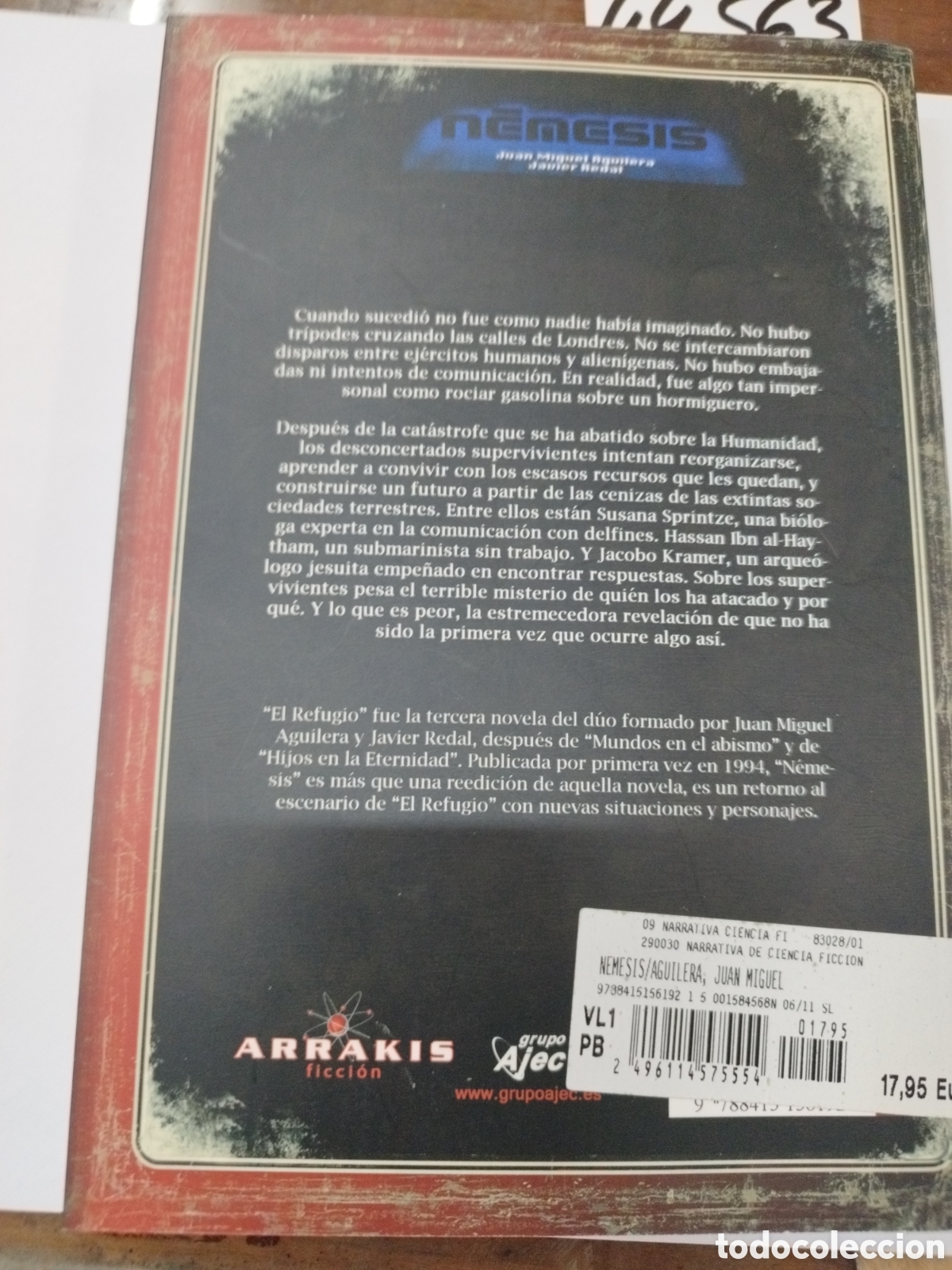 Libros: NEMESIS - AGUILERA,Juan Miguel y REDAL,Javier - Foto 2