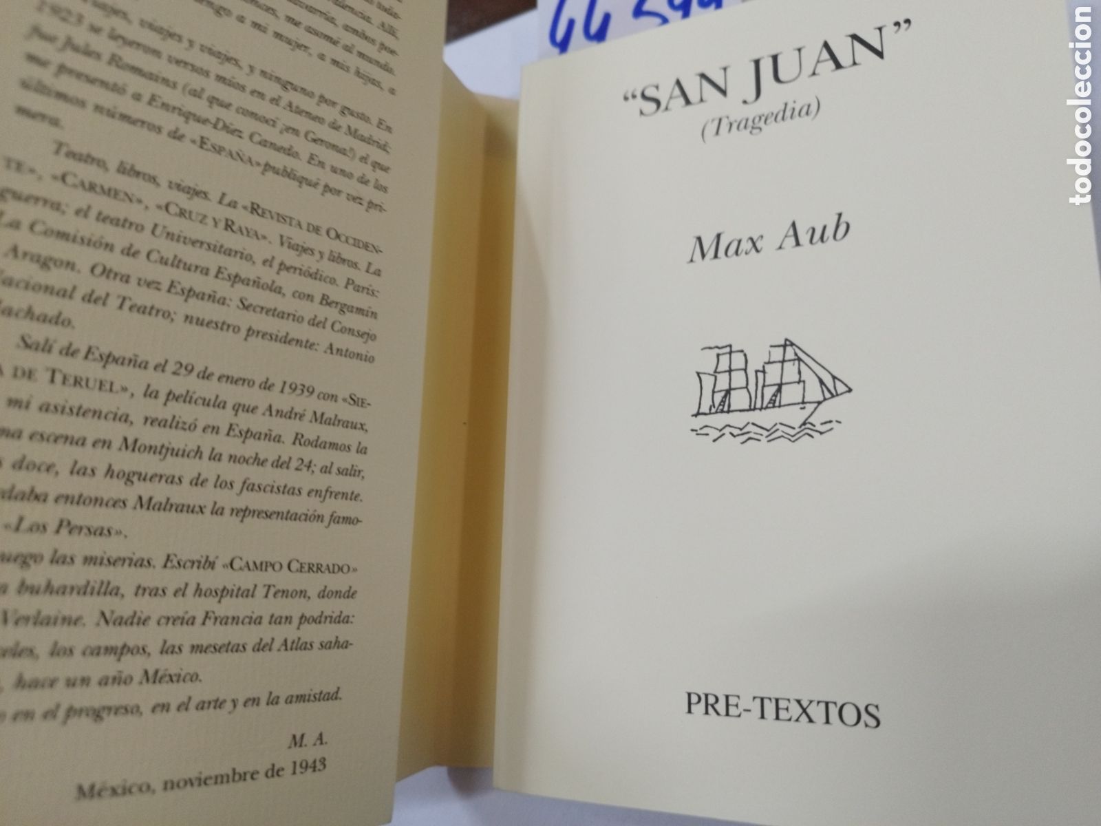Libros: SAN JUAN. Tragedia - AUB,Max - Foto 4