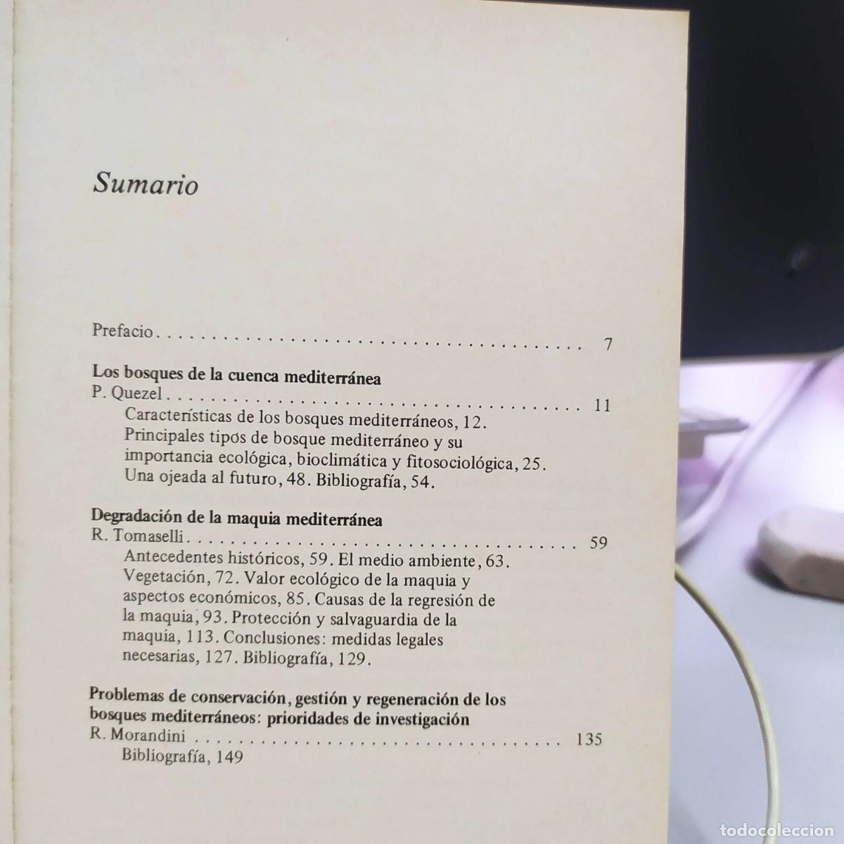 Libros: Bosque y maquia mediterr&aacute;neos - P. Quezel - Ediciones del Serbal, 1982 - Foto 3