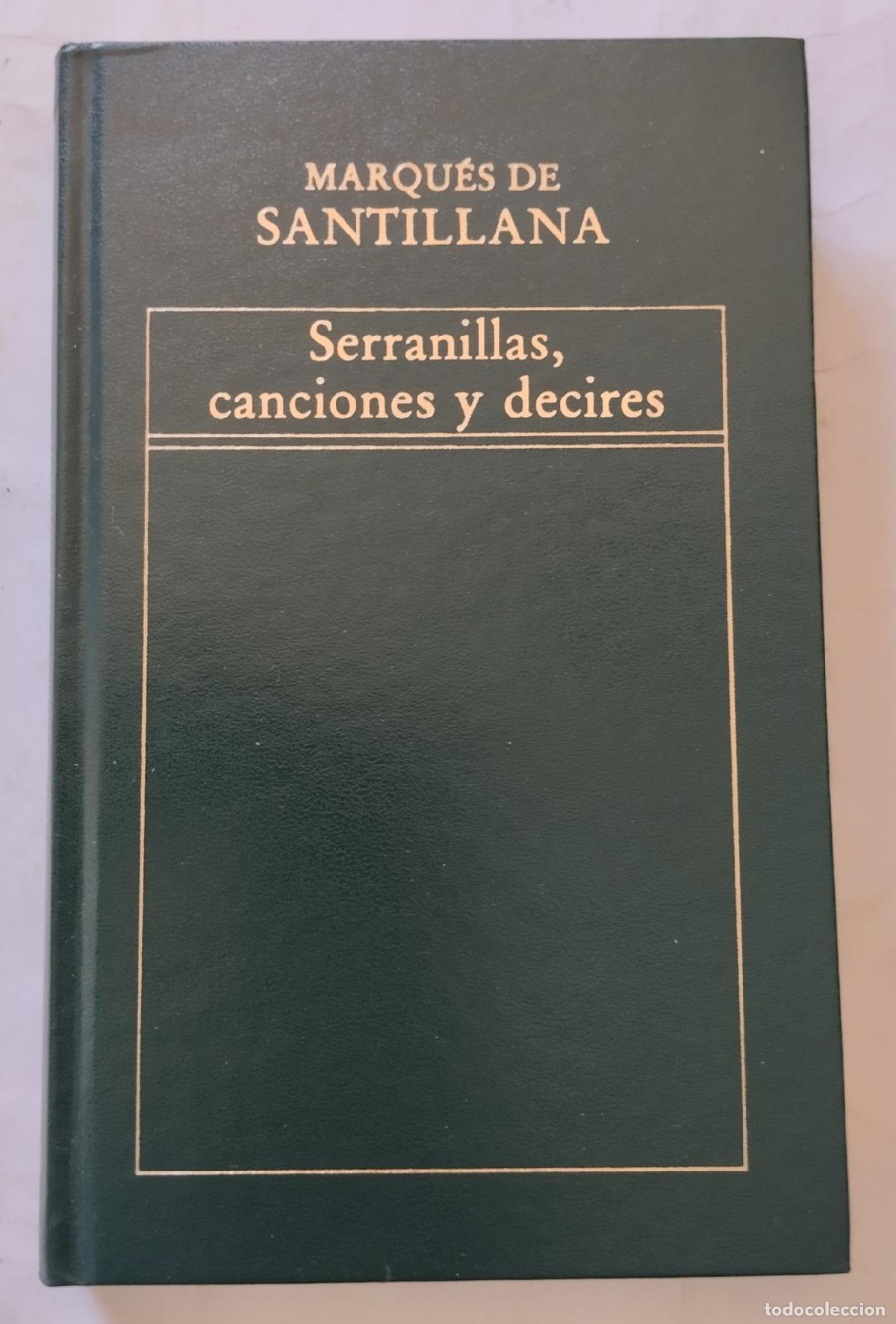 Libros: Serranillas, canciones y decires - Marqu&eacute;s de Santillana - Foto 1