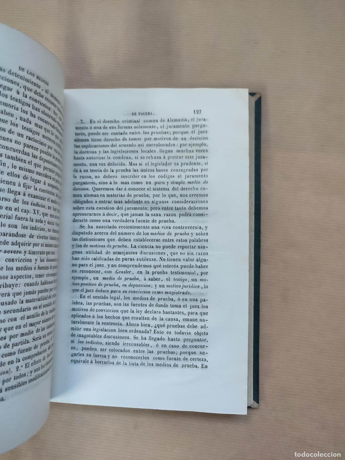 Libros: Tratado de la Prueba en Materia Criminal - Mittermaier - Foto 4