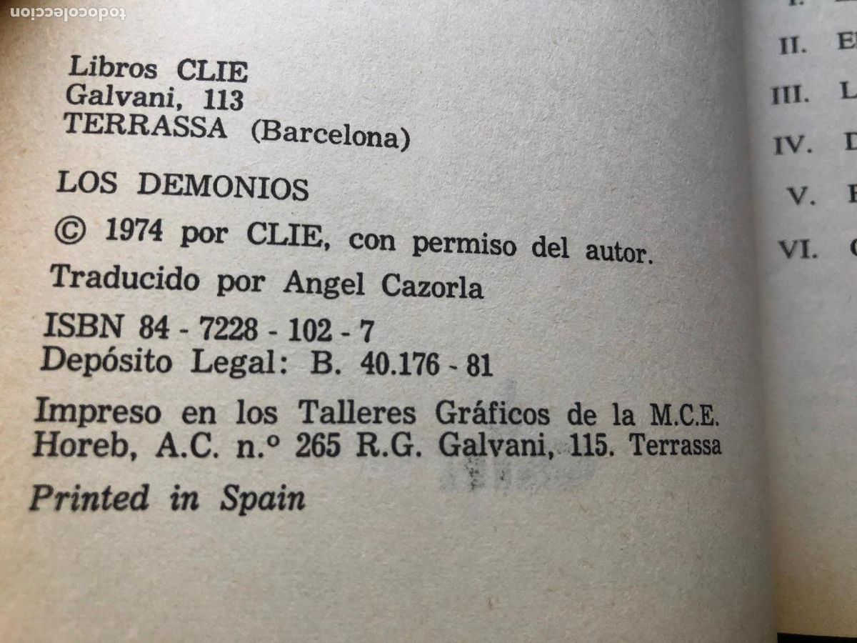 Libros: satanas y los demonios, juan E. zoller 1974 LOS DEMONIOS - Foto 5