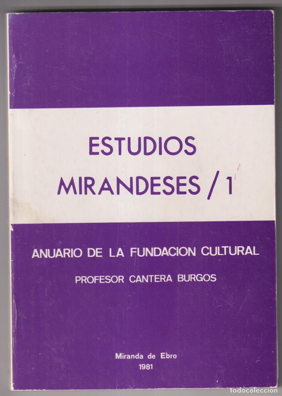 Libros: Estudios Mirandeses 1. Miranda de Ebro 1981 - Foto 1