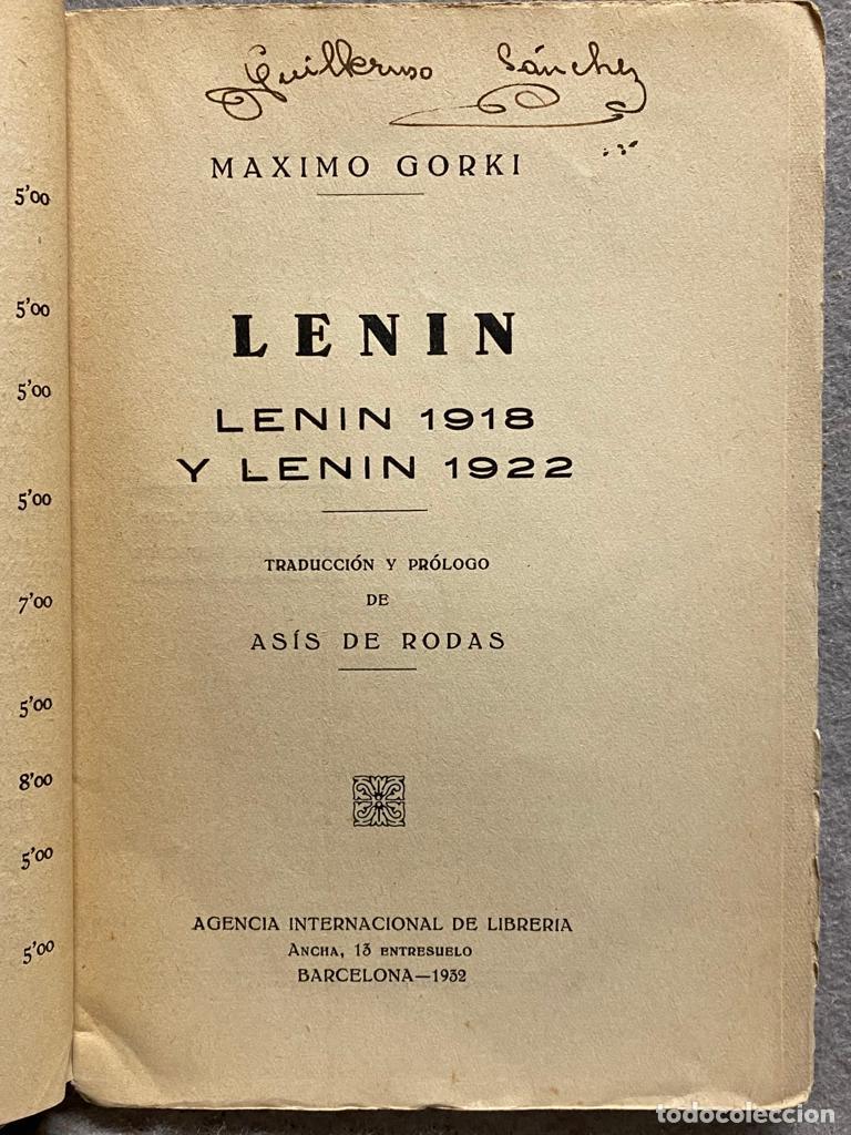 Libros: LENIN. - GORKI, M&Aacute;XIMO. - Foto 3