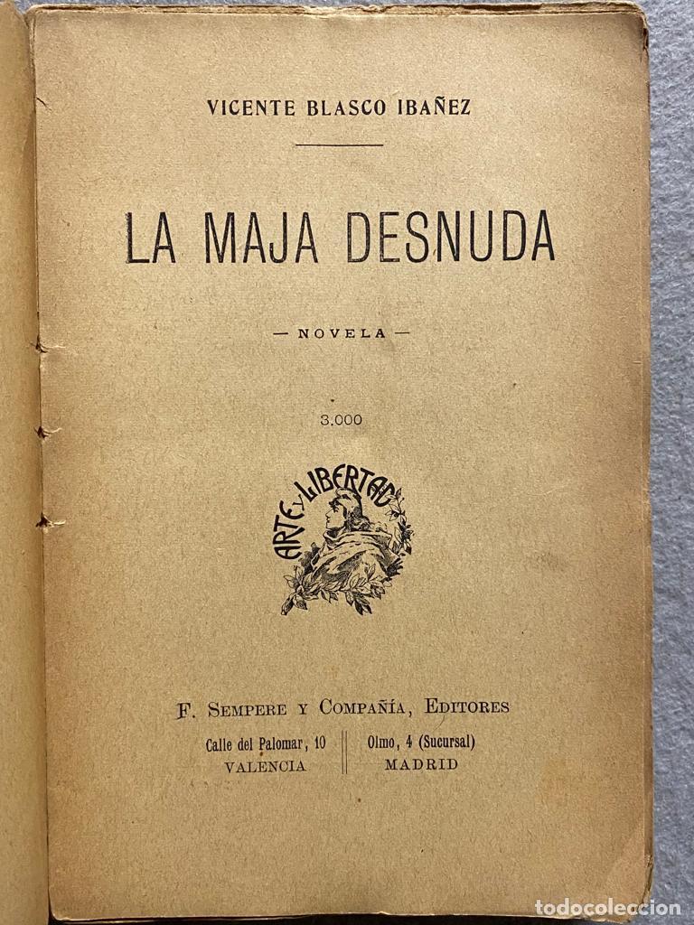 Libros: LA MAJA DESNUDA. - BLASCO IBA&Ntilde;EZ, VICENTE. - Foto 3
