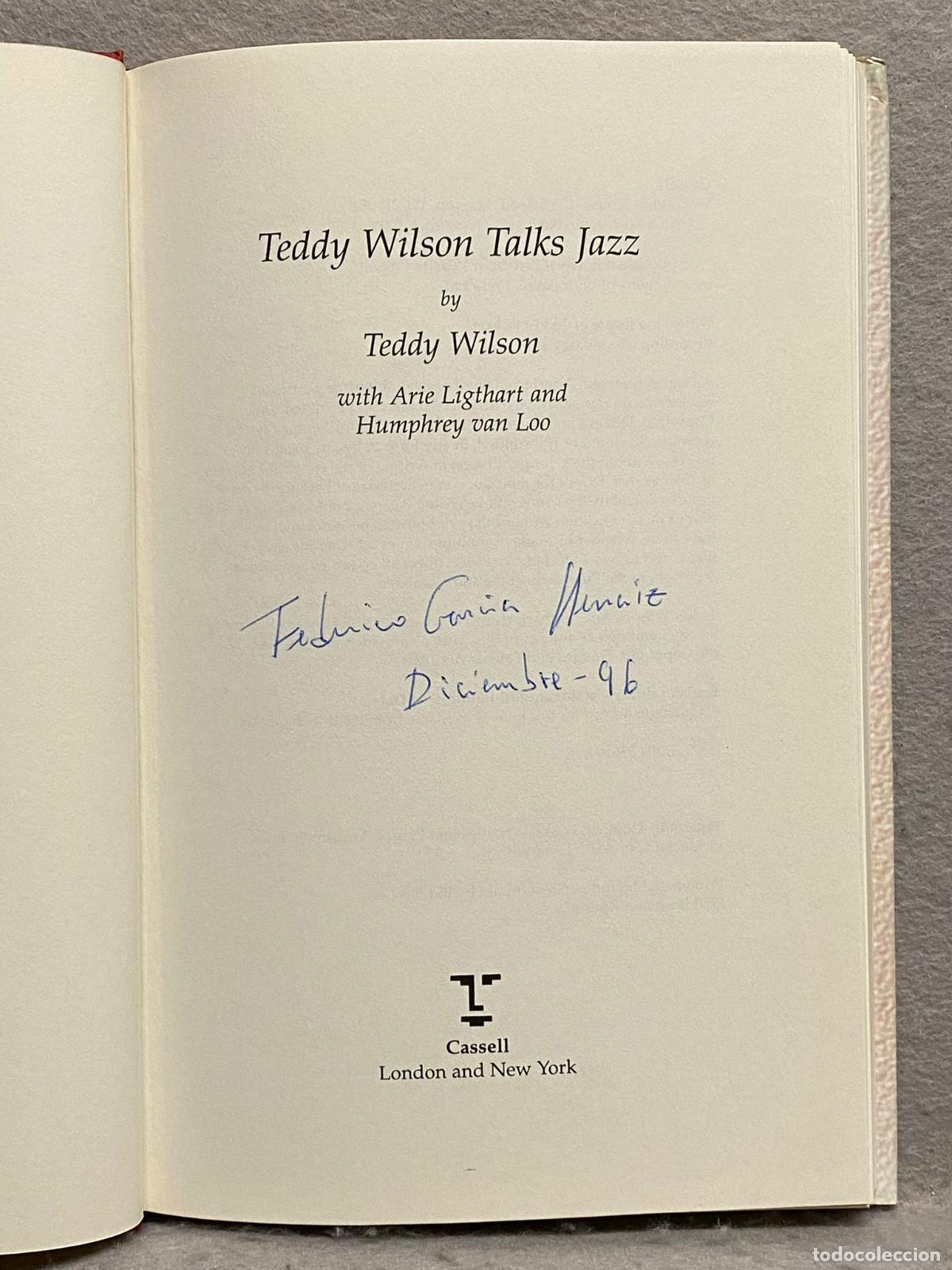 Libros: TEDDY WILSON TALKS JAZZ. - WILSON, TEDDY. - Foto 3