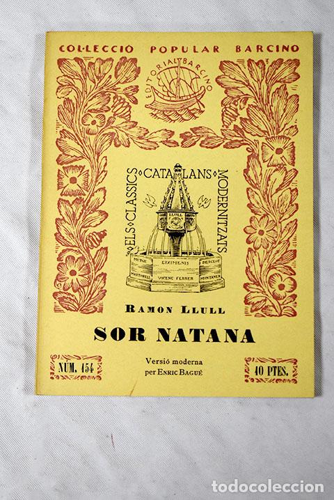Libros: Sor Natana: Llul, Ram&oacute;n.- Llul, Ram&oacute;n - Foto 1