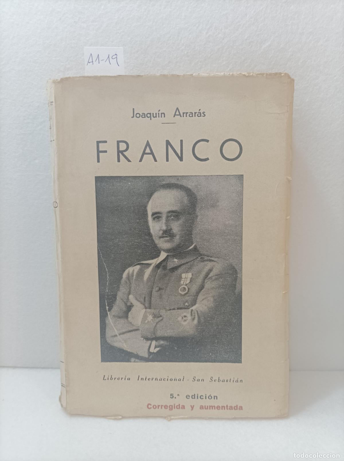Libros: ARRAR&Aacute;S, Joaqu&iacute;n: - Franco. - Foto 1