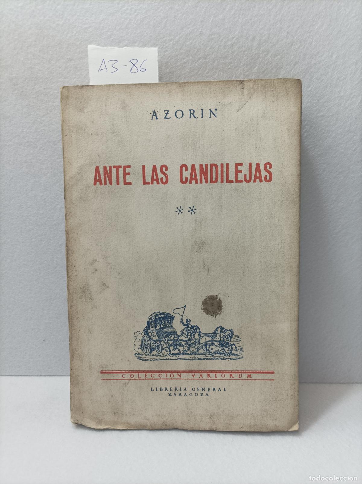 Libros: AZOR&Iacute;N: - Ante las candilejas. - Foto 1
